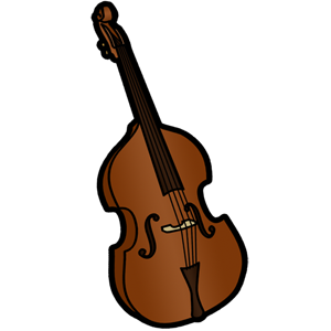 Free Upright Bass Clip Art Image PNG