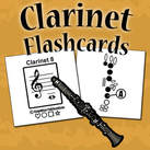 Learn Clarinet Notes Flash Cards