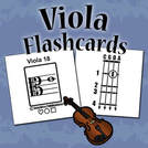 Learn Viola Notes Flash Cards