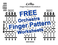 Violin Cello Finger Pattern Worksheet