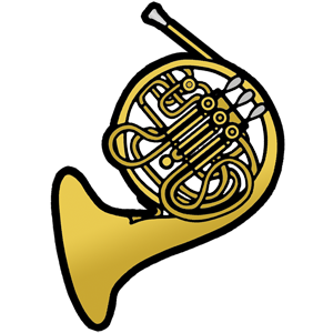 Free French Horn Clip Art Image PNG