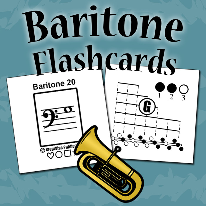 B Flat Baritone Finger Chart